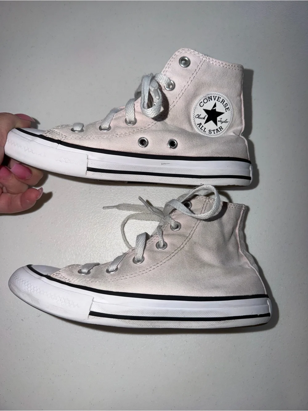 Converse Kids' Pink High-Top Canvas Sneakers